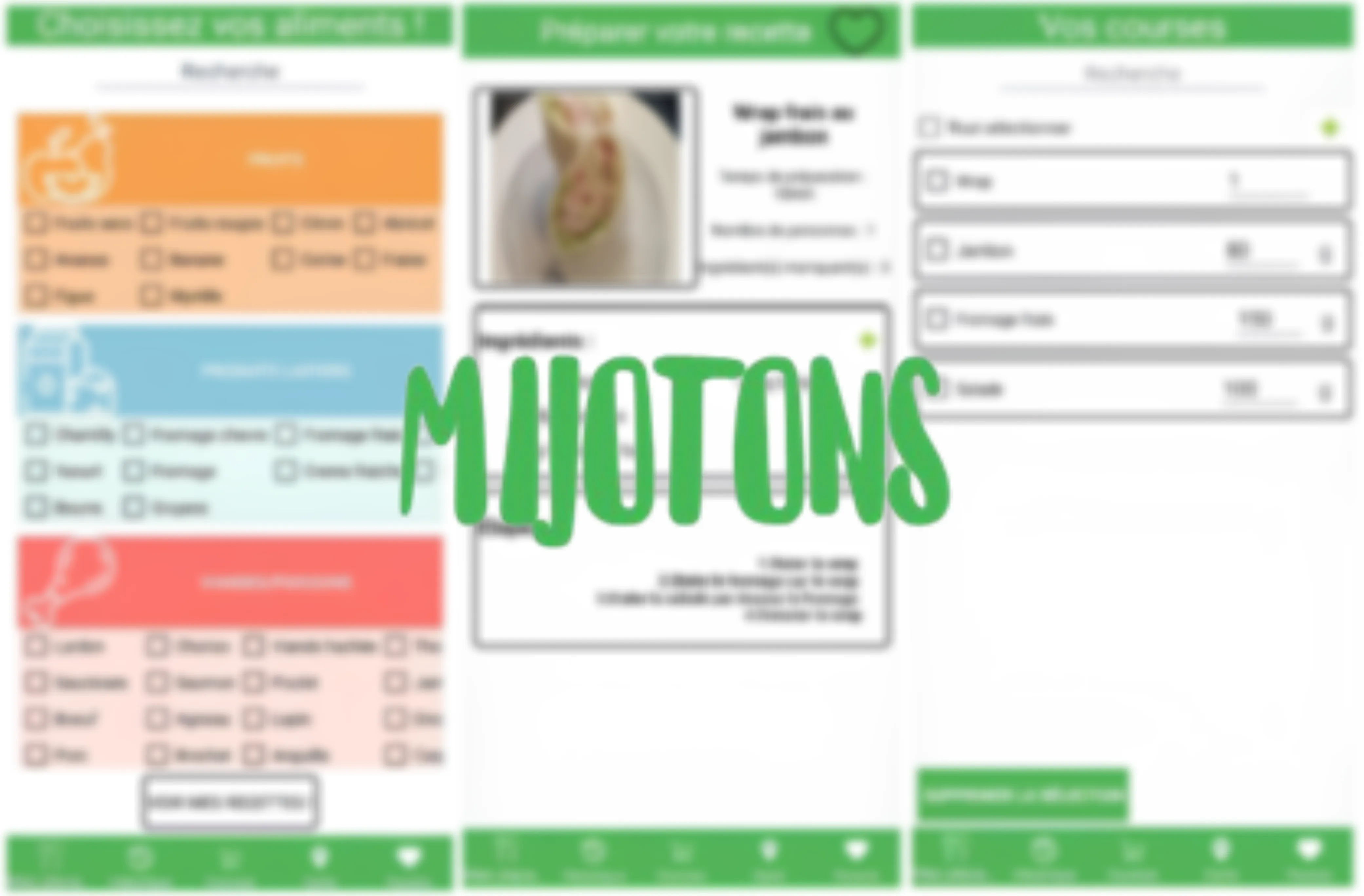 Application mobile Mijotons
